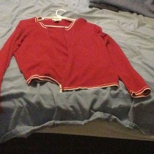 A sweater jacket